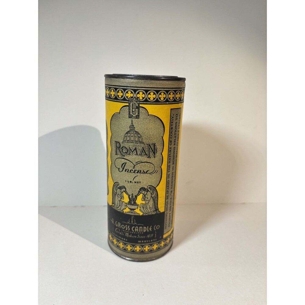 Vintage Roman Incense Unopened In Can - Catholic Church Incense